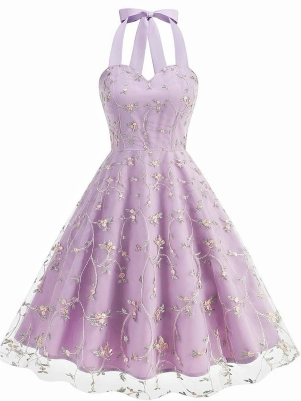Floral Purple Dress- NEW